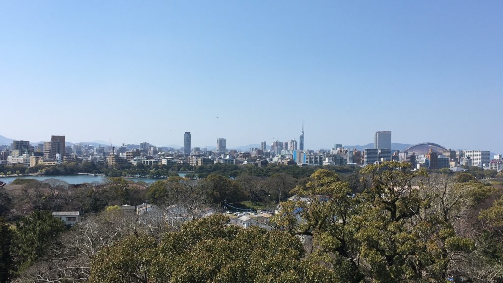 福岡城跡からの風景