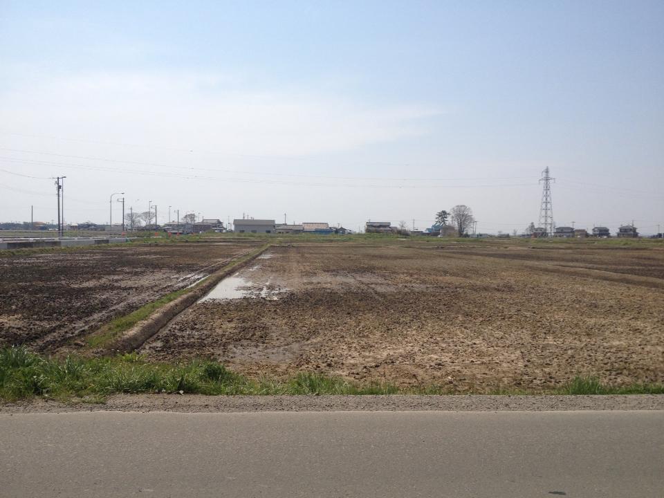 車窓から見た宮城県沿岸部の様子2013年